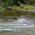 Diane sur le Rere Rockslide