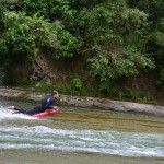 Adrian sur le Rere Rockslide